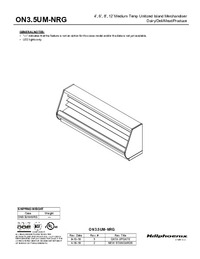 ON3.5UM-NRG Three-Deck Narrow Display Cases – Hillphoenix